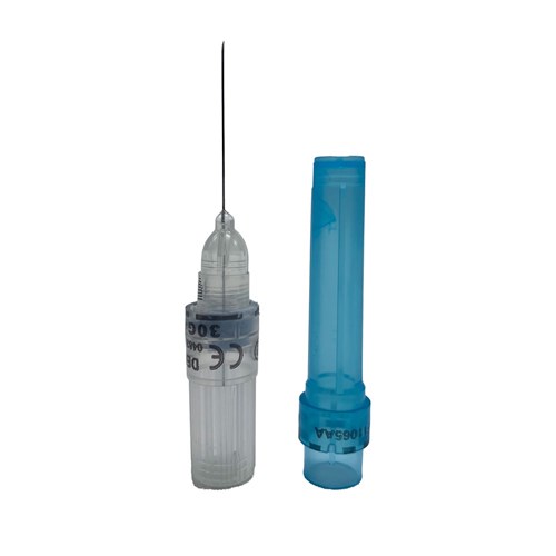 Henry Schein Standard Needles - 30 Gauge - Short 25mm - Blue, 100-Pack