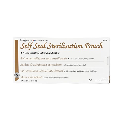 Henry Schein Maxima Sterilisation Pouch - 133mm x 255mm (5.25x10