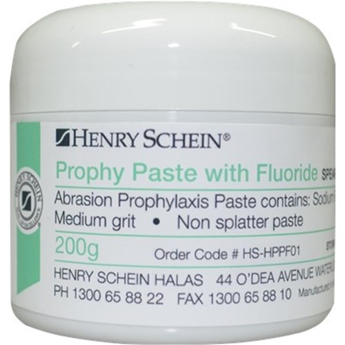 Henry Schein Prophy Paste - Fluoride - Medium - Spearmint - 200g