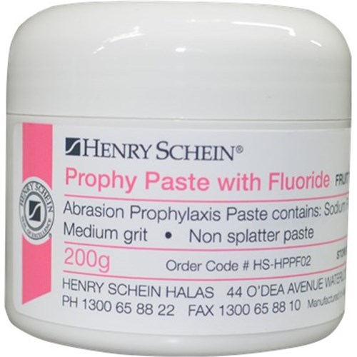 Henry Schein Prophy Paste - Fluoride - Medium - Fruit Tingle - 200g