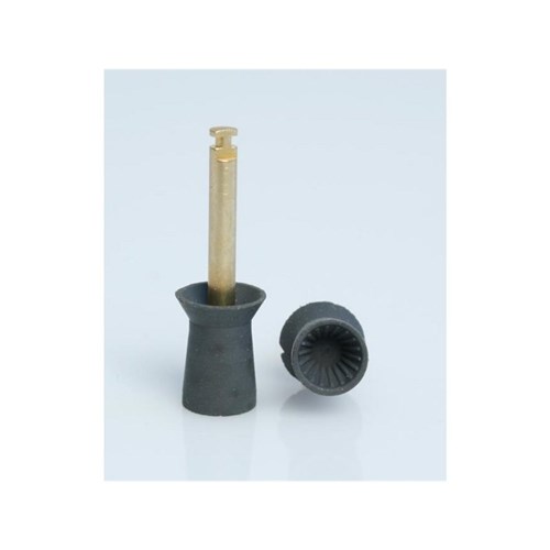 Acclean Prophy Cups - Latex Free - Slow Speed, Right Angle (RA) - Gray - Soft Ribbed, 36-Pack