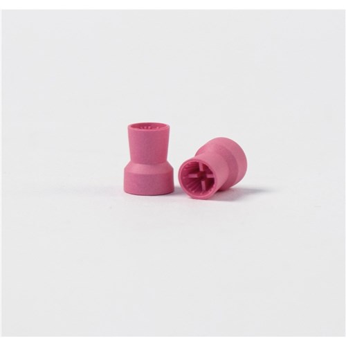 Acclean Prophy Cups - Latex Free - Snap On - Pink - Soft Webbed Ribbed, 36-Pack