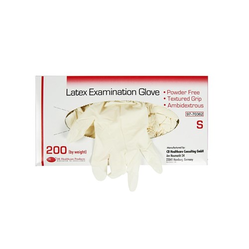 DE Gloves - Latex - Non Sterile - Powder Free - Small, 200-Pack
