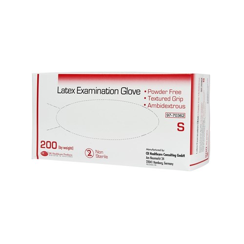 DE Gloves - Latex - Non Sterile - Powder Free - Small, 200-Pack