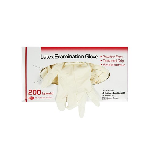 DE Gloves - Latex - Non Sterile - Powder Free - Medium, 200-Pack