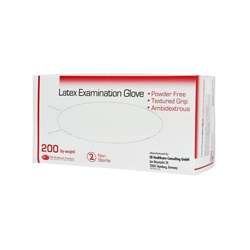 DE Gloves - Latex - Non Sterile - Powder Free - Large, 200-Pack