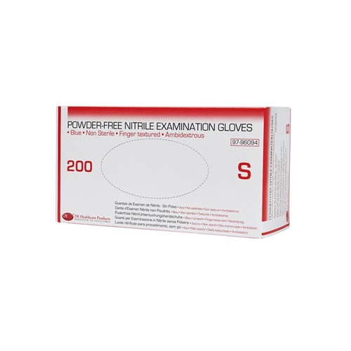 DE Gloves - Nitrile - Non Sterile - Powder Free - Small, 200-Pack