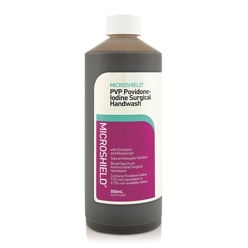 MICROSHIELD PVP Handwash 7.5% Providone Iodine 500ml Bottle