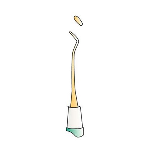 Kerr Wax Instrument - Half Le Cron - Titanium Nitride Carver