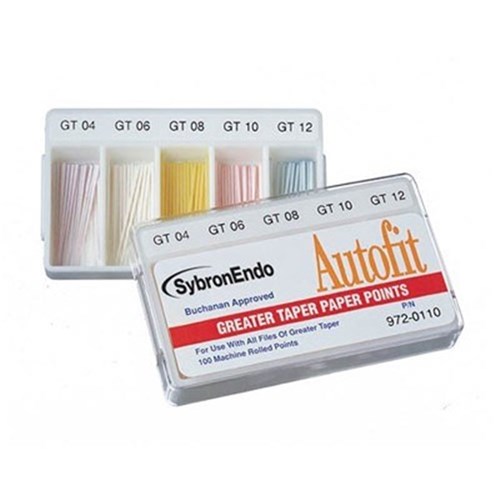 Kerr ANALYTIC - Autofit Paper Points - Greater Taper .04, 100-Pack