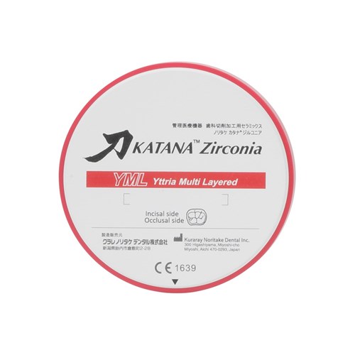 Katana Zirconia Disc - YML - Shade C1 - 14mm/98.5mm