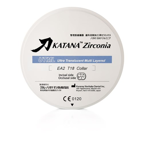 KATANA  UTML EA2 Collar 18mm Zirconia Disc 98.5mm