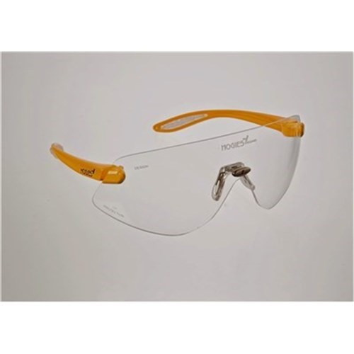 Hogies Safety Glasses -  Regular - Clear - Yellow Frame