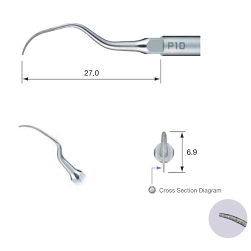 Perio Tip P1D for NSK Varios Ultrasonic Scaler & Satelec