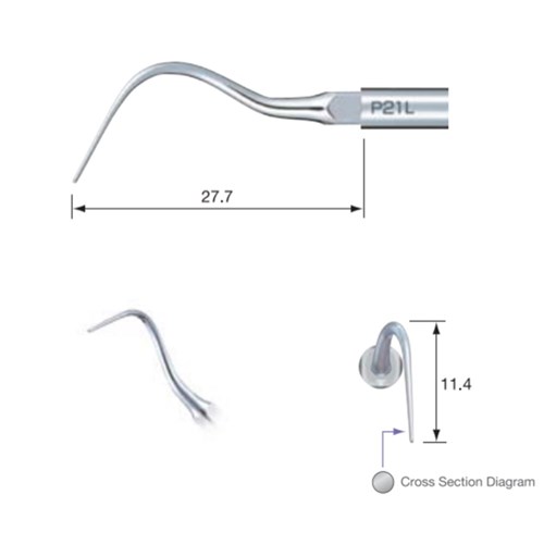 Perio Tip P21L for NSK Varios Ultrasonic Scaler & Satelec