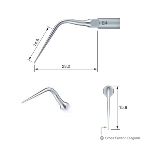 Endo Tip E4 for NSK Varios Ultrasonic Scaler & Satelec