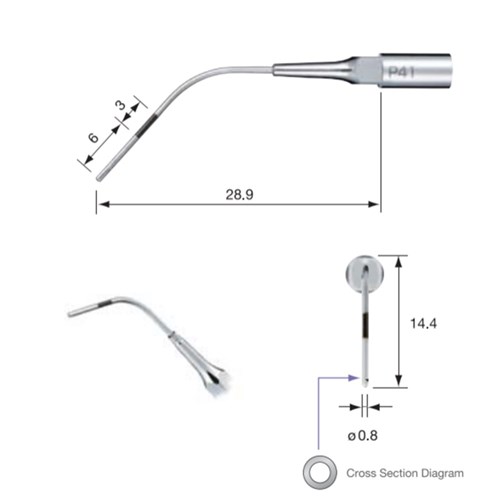 Perio Tip P41 for NSK Varios Ultrasonic Scaler & Satelec