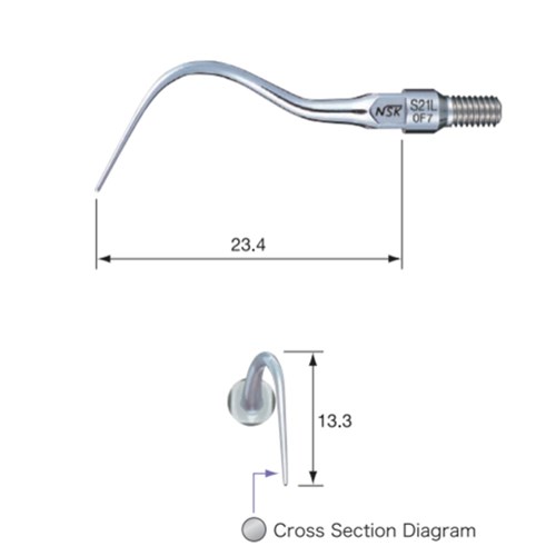 Tip S21L Perio Type for 950 & S900 Air Scalers