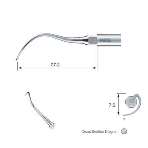 Perio Tip P25L-E for EMS Ultrasonic Scaler