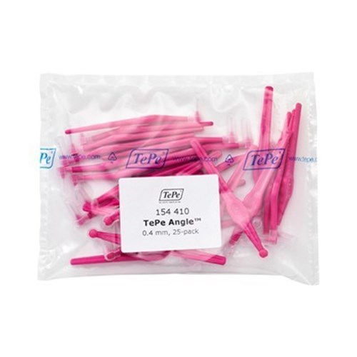 TePe Interdental Brush Angle Pink 0.4mm Pack of 25