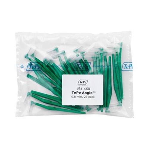 TePe Interdental Brush Angle Green 0.8mm Pack of 25