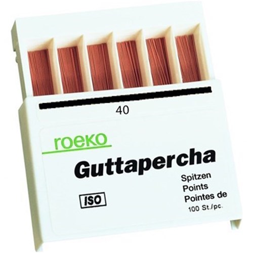 ROEKO GP Points Size 40 ISO Dispenser Box of 100