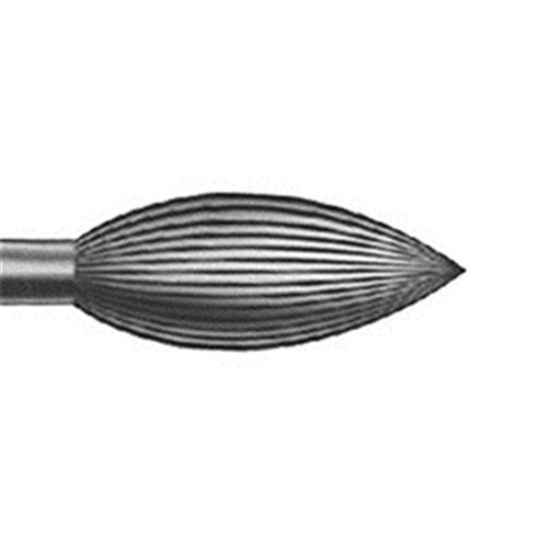 Komet Steel Bur - 48-012 - Flame - Slow Speed, Right Angle (RA), 6-pack
