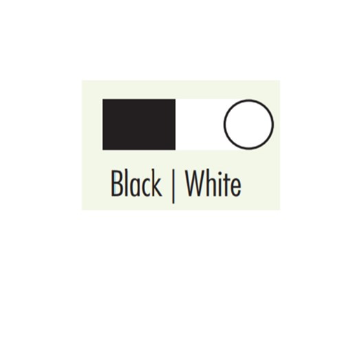 BRITEGUARD Mouthguard 2 Clr Black-White 4 x 125mm Rd