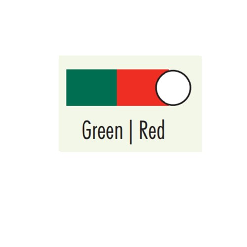 BRITEGUARD Mouthguard 2 Colour Red-Green 4x125mm Round