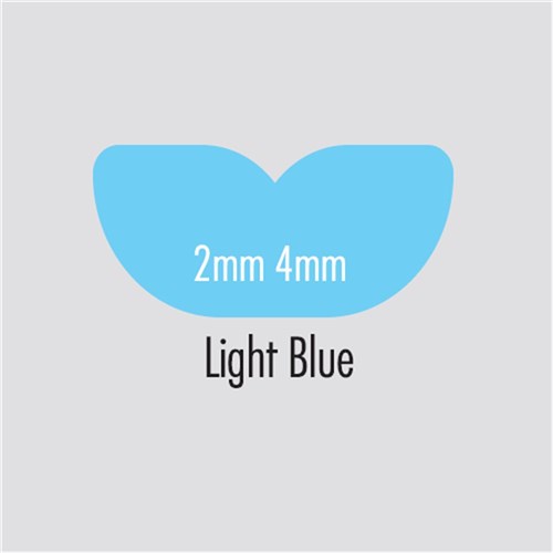 BRITEGUARD Mouthguard 4mm Light Blue 125mm Round