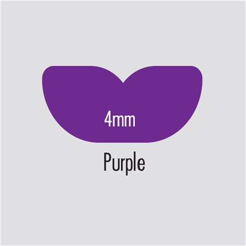 BRITEGUARD Mouthguard 4mm Purple 125mm Round