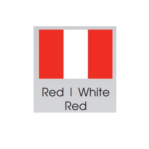 BRITEGUARD Mouthguard 4mm Red White Red 127mm Square