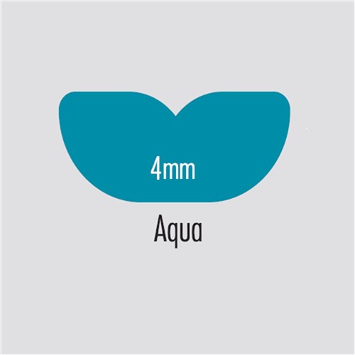 BRITEGUARD Mouthguard 4mm Aqua 127mm Square