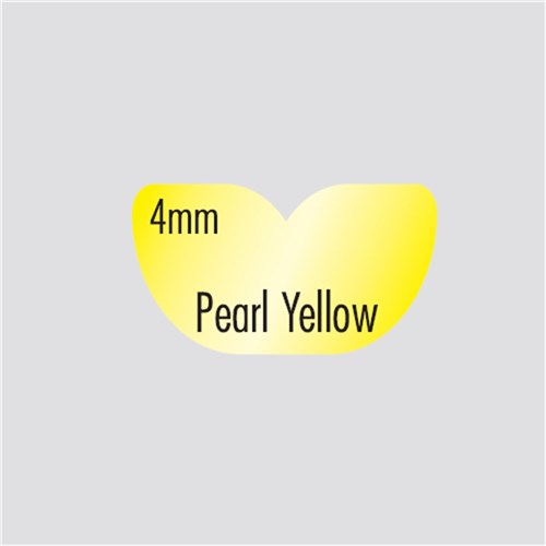 BRITEGUARD Mouthguard Pearl Yellow 4 x 125mm Round