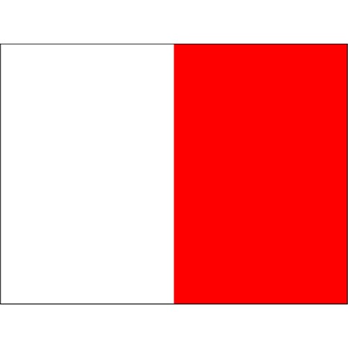 BRITEGUARD Mouthguard 5mm Red and White Square