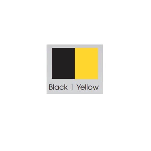BRITEGUARD Mouthguard 4mm Black Yellow 127mm Square