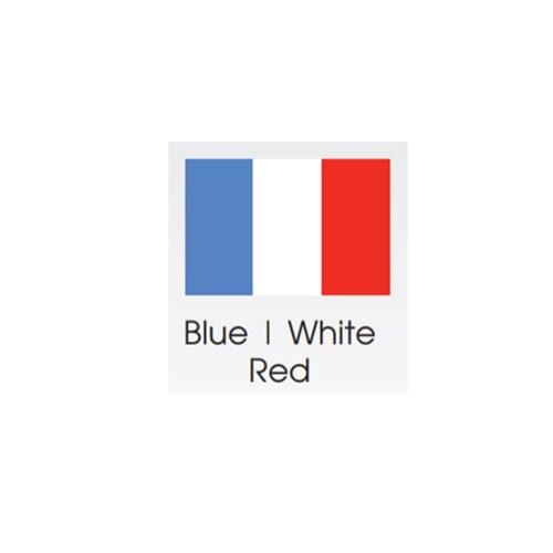 BRITEGUARD Mouthguard 4mm Blue White Red 127mm Square