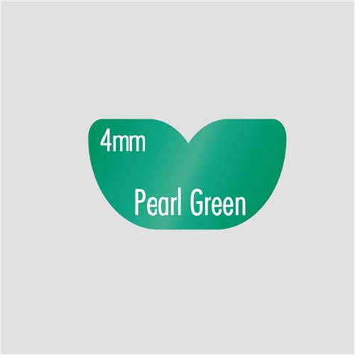 BRITEGUARD Mouthguard 4mm Pearl Green 127mm Square