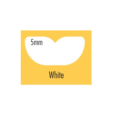 BRITEGUARD Mouthguard 5mm White 120mm Round