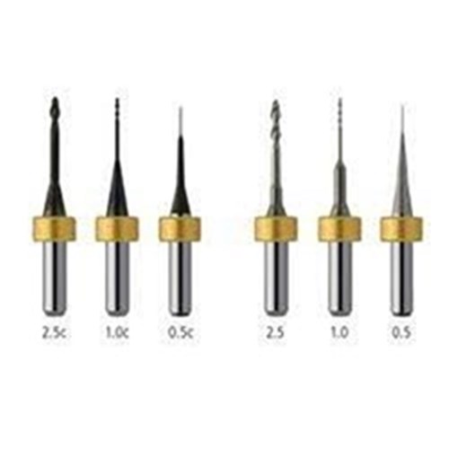 Ivoclar PM7 0.5mm Ball Diamond Milling Tool YELLOW RING