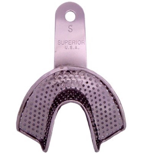 Stainless Steel Impression Tray Perf Regular Lower Small