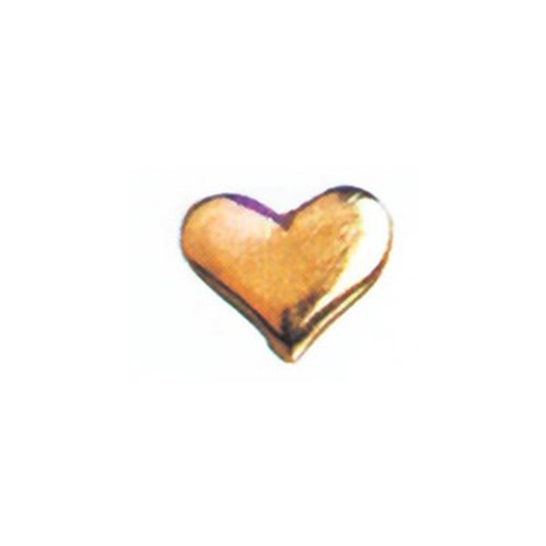 Twinkles Heart Large Gold 22k