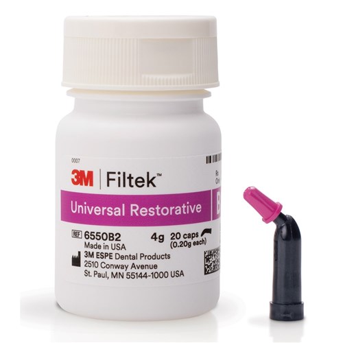 3M Filtek Universal Restorative - Shade B2 - 0.2g Capsule, 20-Pack