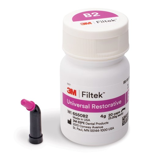 3M Filtek Universal Restorative - Shade B2 - 0.2g Capsule, 20-Pack