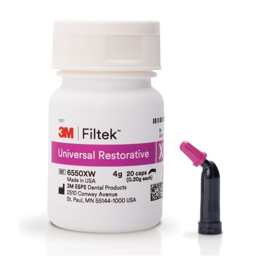 3M Filtek Universal Restorative - Shade XW - 0.2g Capsule, 20-Pack