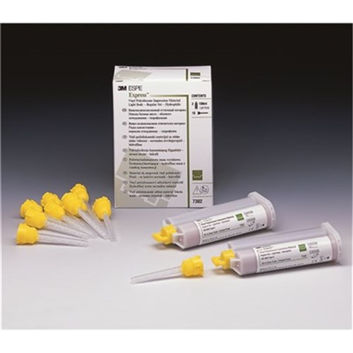 3M Express - VPS Impression Material - Light Body Reg - Green - 50ml Cartridge, 2-Pack and 10 Tips