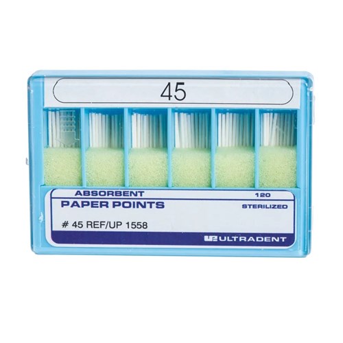 ULT-1558 - ABSORBENT PAPER POINTS 120 Paper Points Size 45