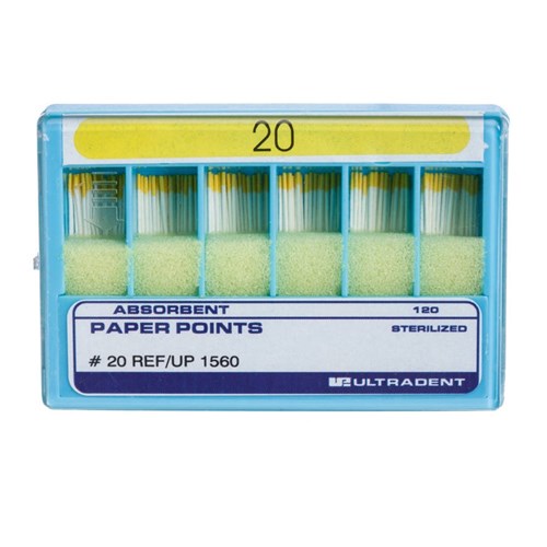 ULT-1560 - ABSORBENT PAPER POINTS 120 Paper Points Size 20