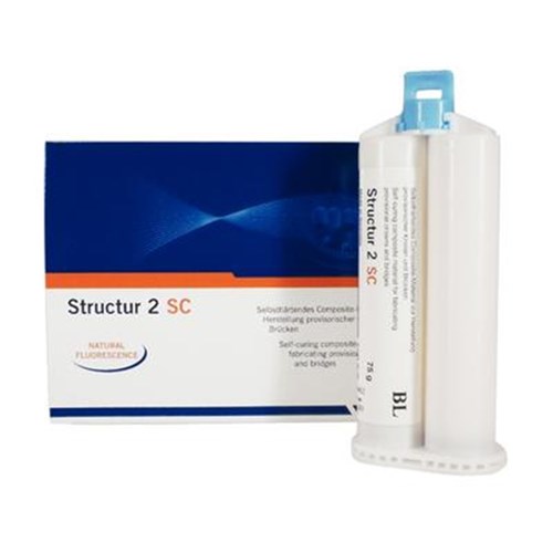 Voco Structur 2 SC - Self-curing Temporary Crown and Bridge Material - BL - 76g Cartridge