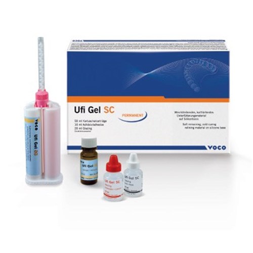 Voco Ufi Gel SC - Set - 50ml Cartridge, 10ml Adhesive, 10ml Base and 10ml Catalyst